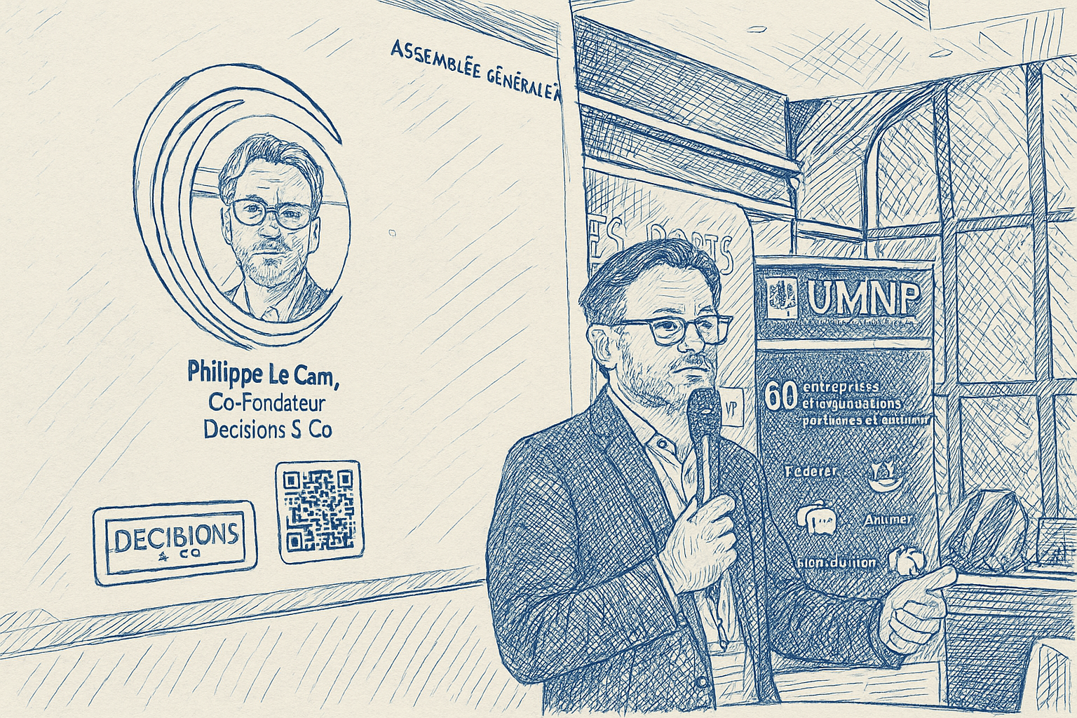 Intervention de Philippe Le Cam, Co-Fondateur Decisions & Co, lors de l'Assemblée Générale UMNP sur la transformation IA des métiers portuaires